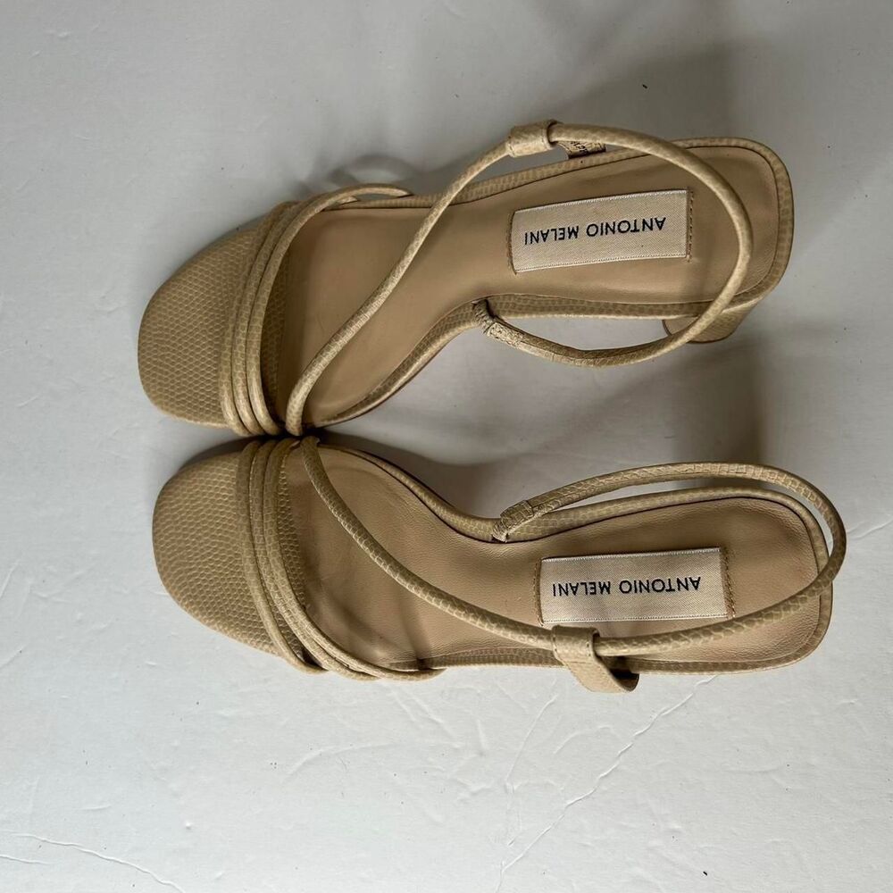 Antonio-melani Women's Tan and Cream Sandals - Picture 3 of 6